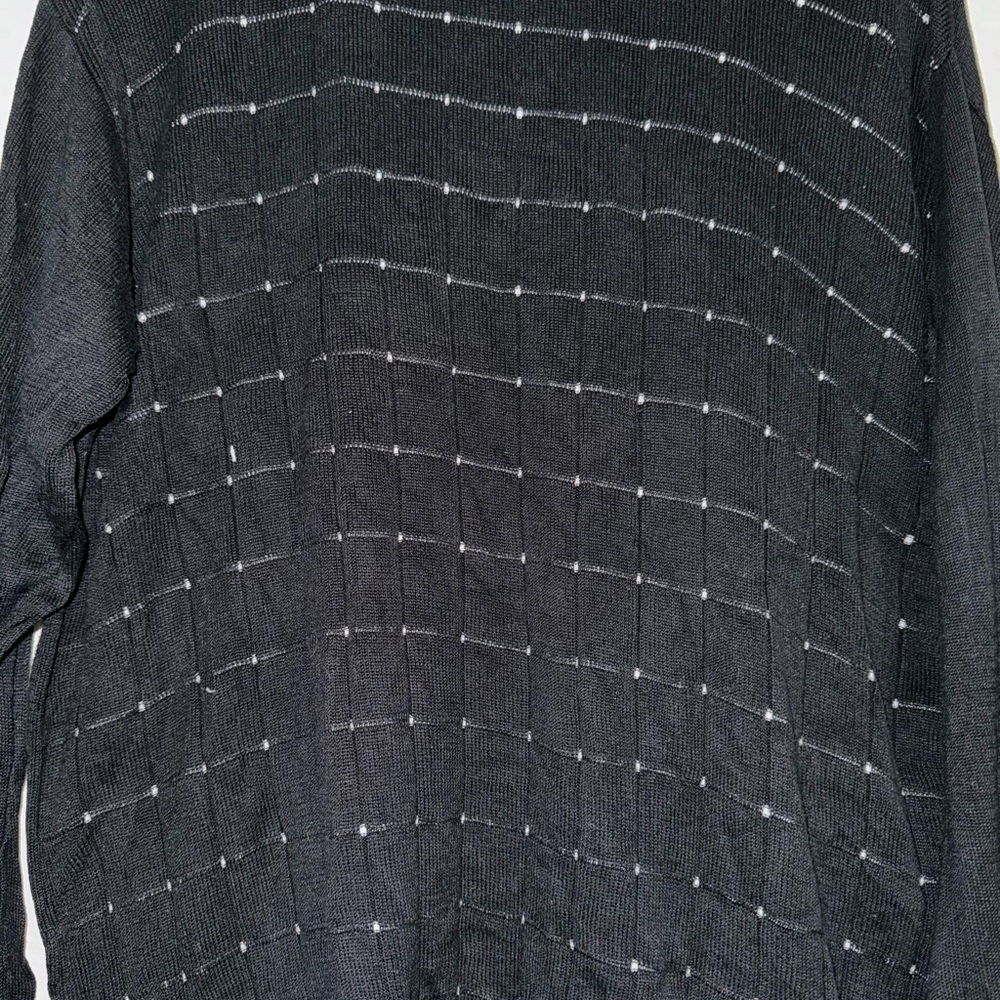 Mens vintage Bachrach Medium black and white long sleeve shirt - Picture 5 of 6
